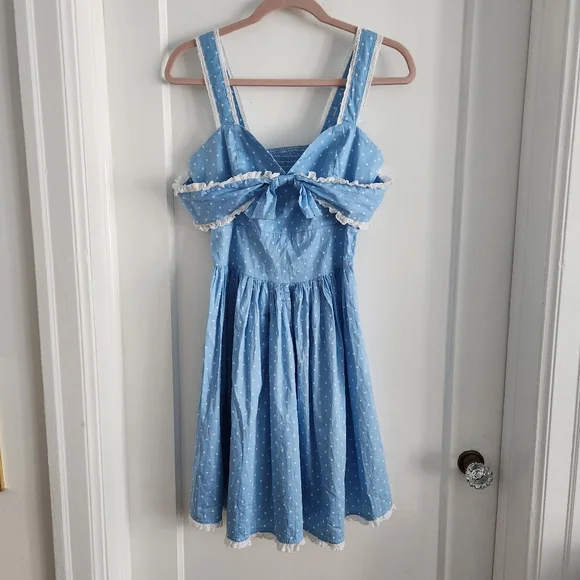 Hell Bunny Polkadot Sailor Summer Dress - Picture 1 of 5